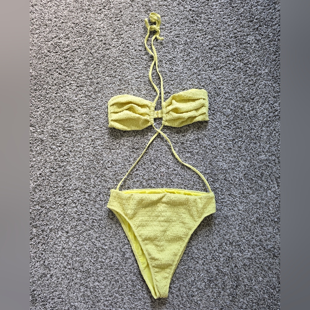 Lovers And Friends String Bikini Yellow Medium